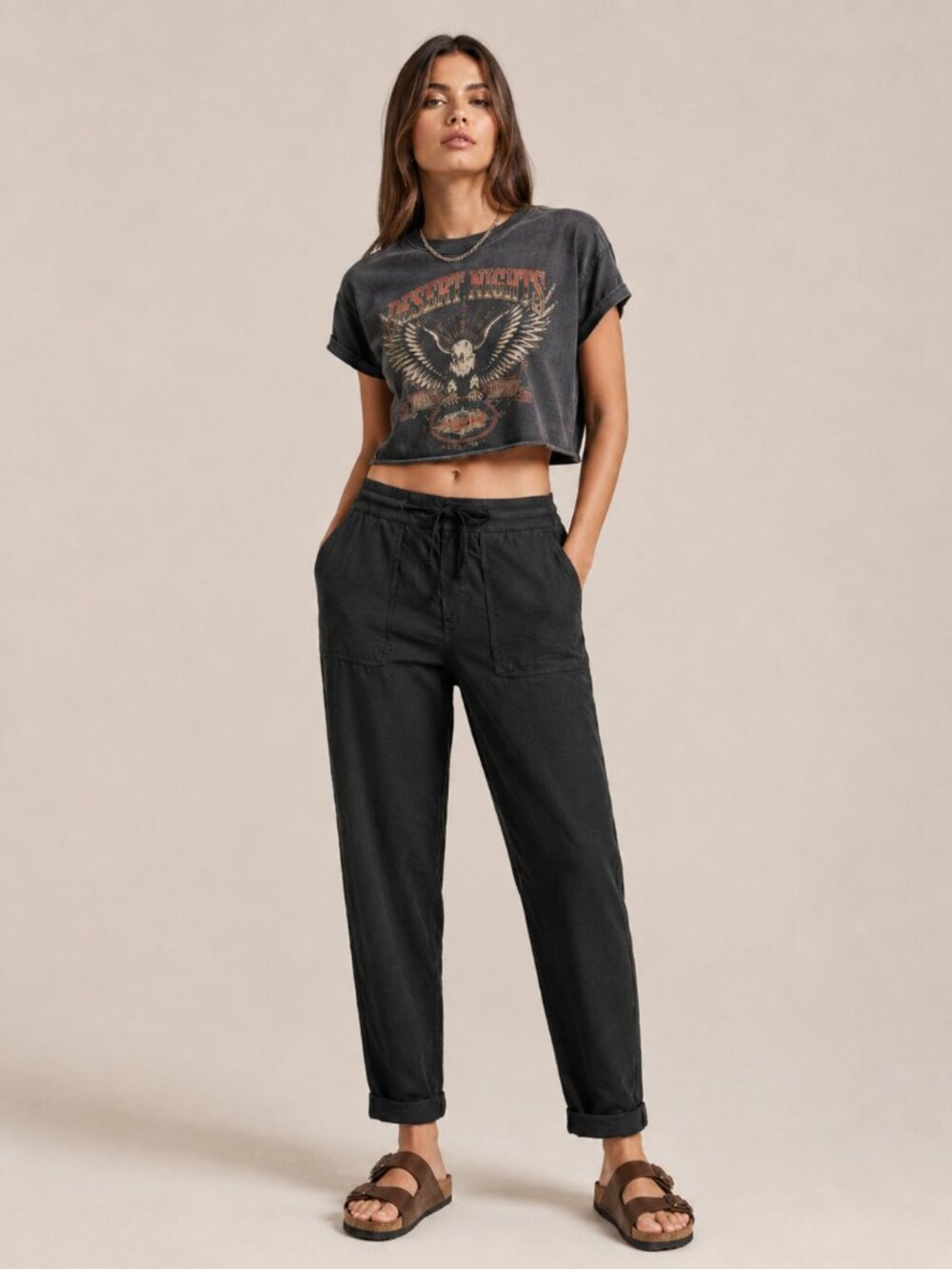 Ugg Women's Utility Pants Size Small 100% Tencel Solid Black Cuffed Super Soft